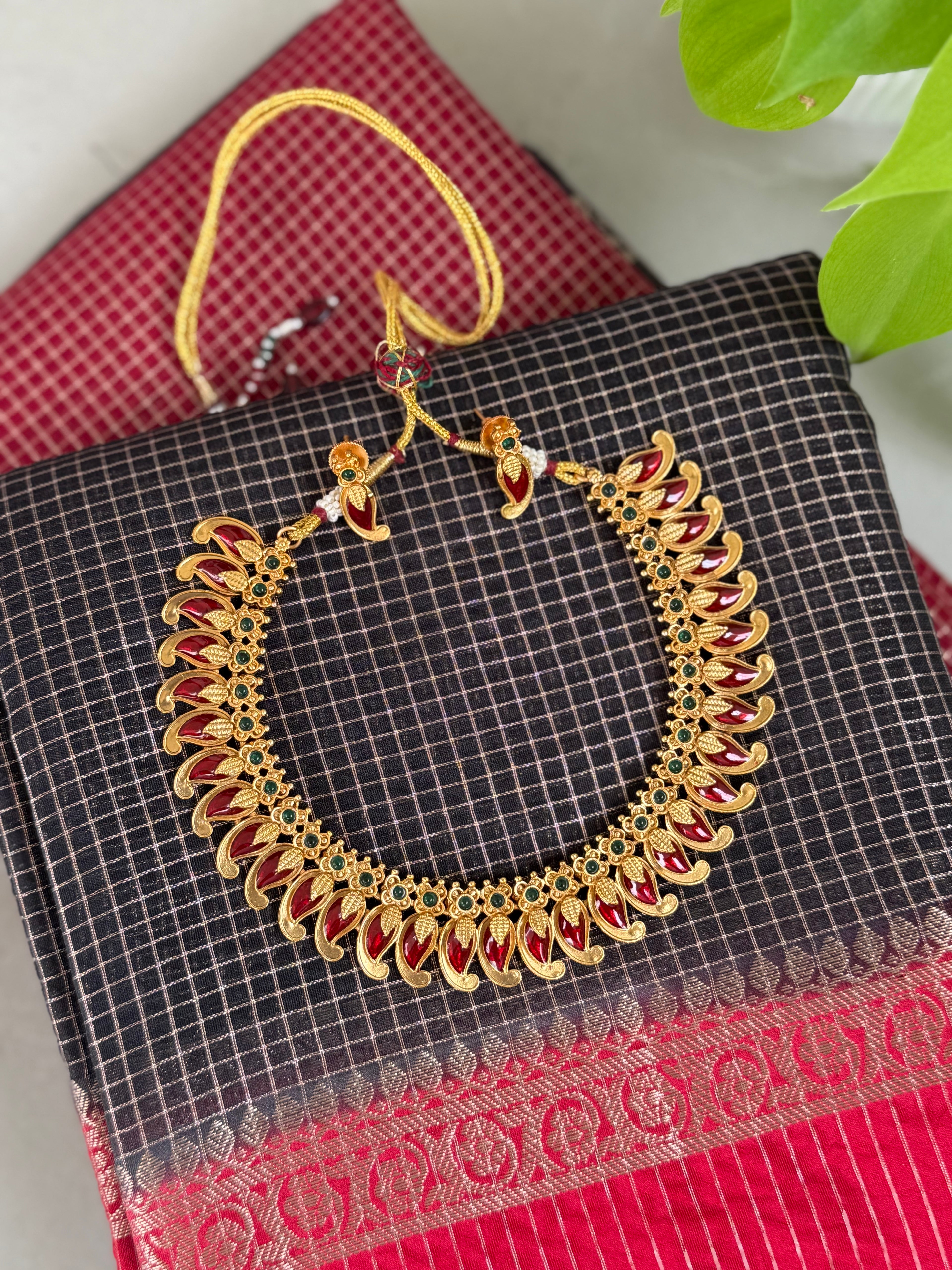 Gold Plated Necklace Earrings Set Keri Design