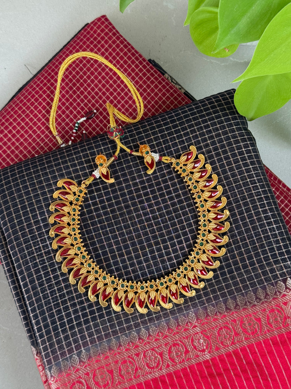 Gold Plated Necklace Earrings Set Keri Design