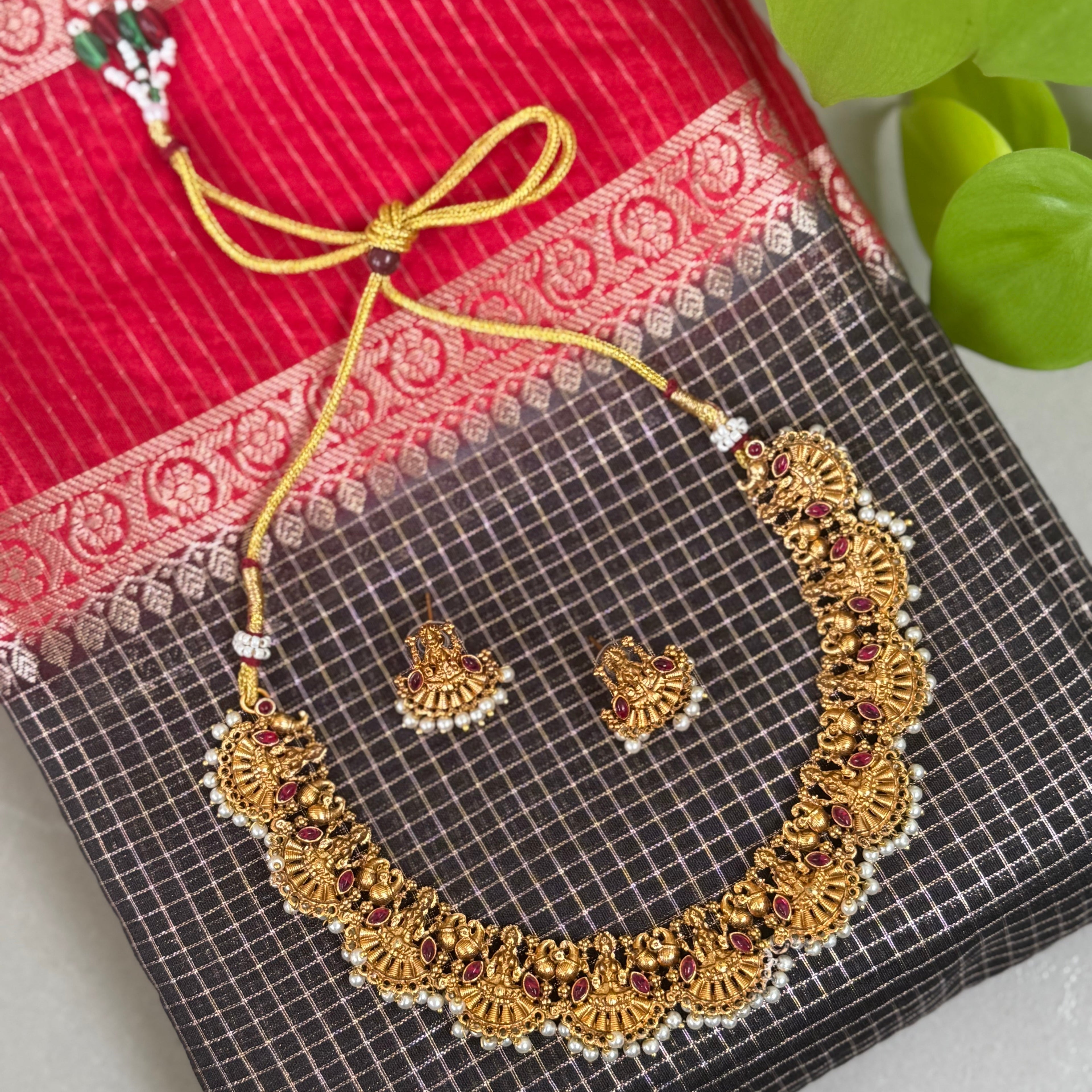 Necklace and earrings