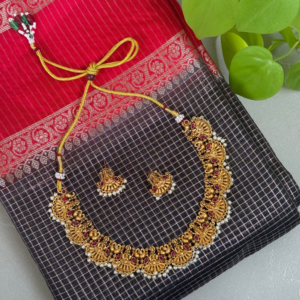 Necklace and earrings