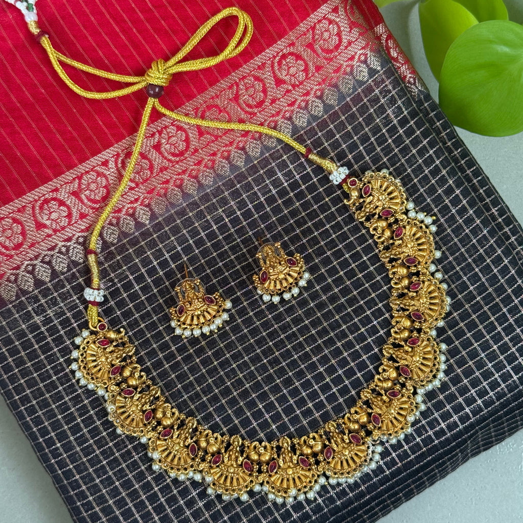 Necklace and earrings